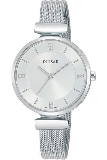 Pulsar Ladies Stainless Steel 30mm Watch PH8467X1