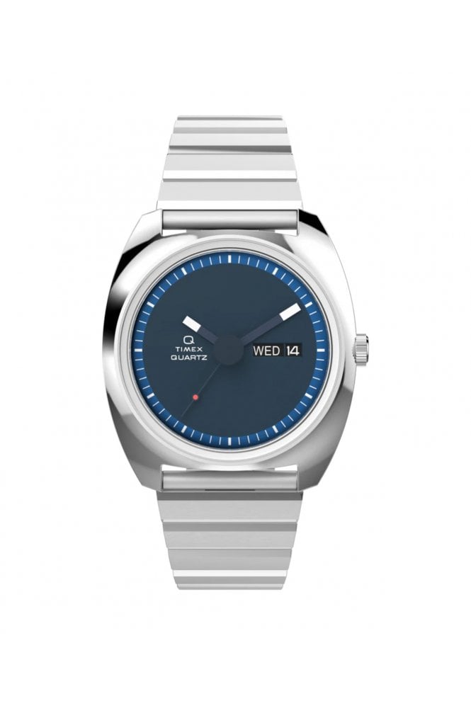 Timex Q  1975 Enigma Reissue Stainless Steel Bracelet Watch TW2W59800