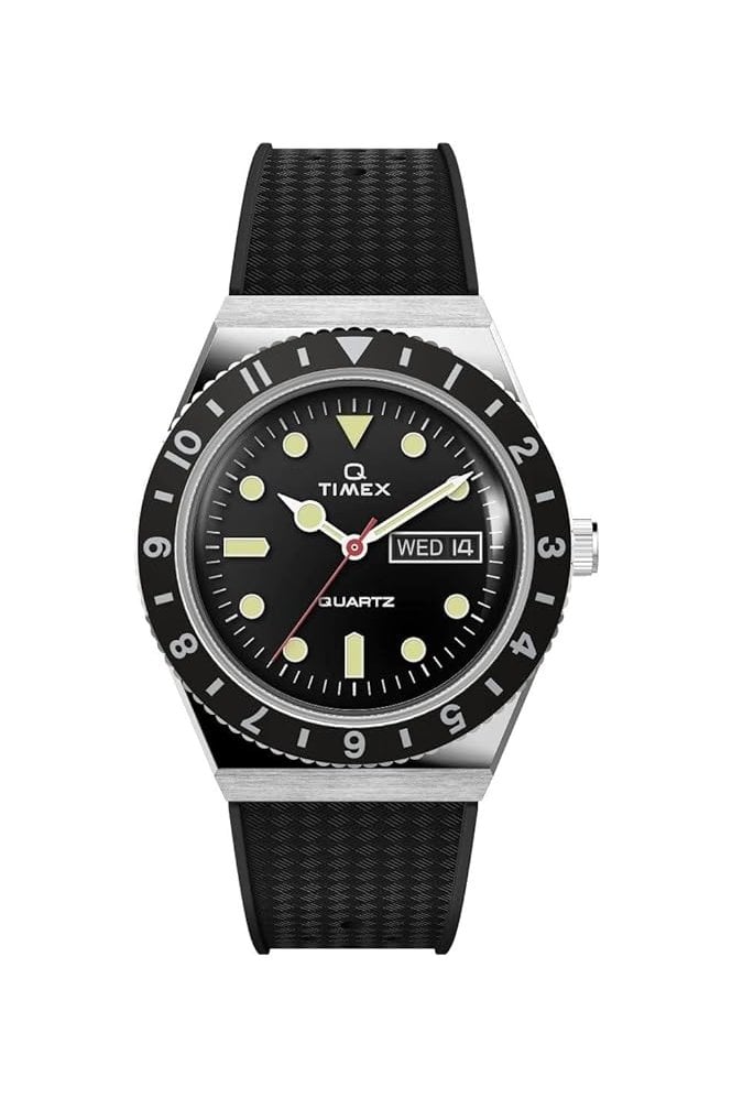 Timex Q  38mm Synthetic Rubber Strap Watch TW2V32000