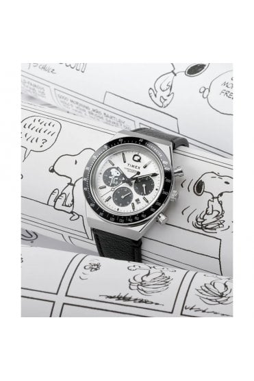 Q Timex Chronograph x Peanuts Snoopy 40mm Watch TW2W68900