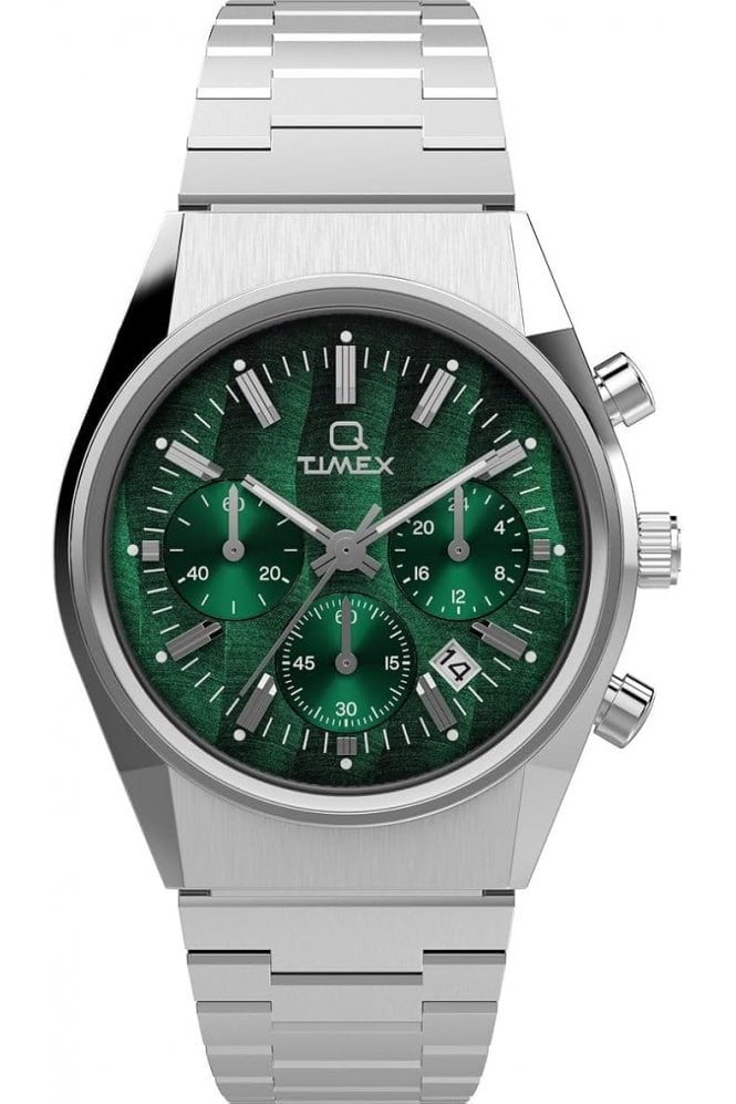 Timex Q  Falcon Eye Chronograph 40mm Watch TW2W33600