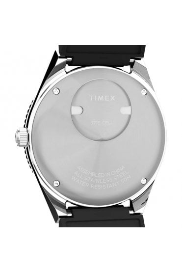 Q Timex GMT 38mm Synthetic Rubber Strap Watch TW2W57500