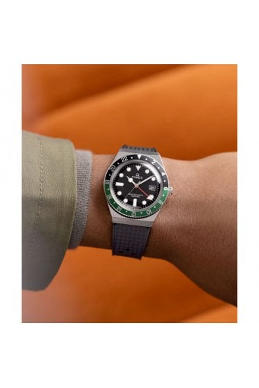 Q Timex GMT 38mm Synthetic Rubber Strap Watch TW2W57500