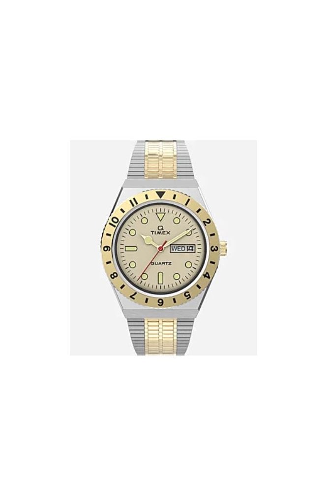 Timex Q  Reissue Day Date Bracelet Watch TW2V18600