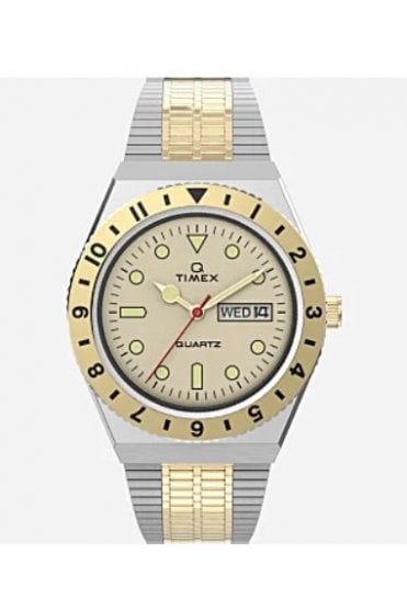 Q Timex Reissue Day Date Bracelet Watch TW2V18600