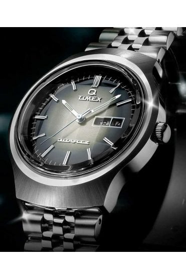 Q Timex Reissue Degrade 38mm Stainless Steel Watch TW2W22500