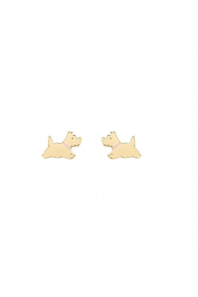 Radley  Blair 18ct Gold Plated Scottie Dog Stud Earrings RYJ1336S