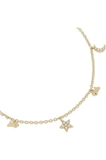 Radley Galaxy Street Stone Set Moon and Star Charm Necklace RYJ2410S