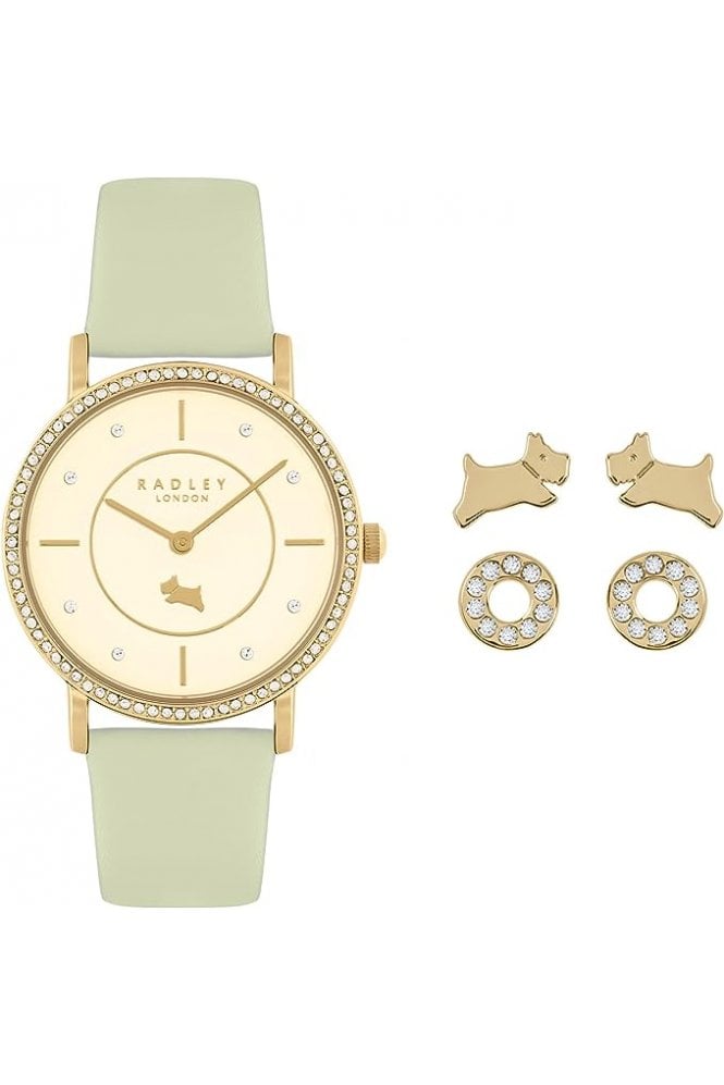 Radley  Iconic Stoneset Watch And Earring Set RY21630A