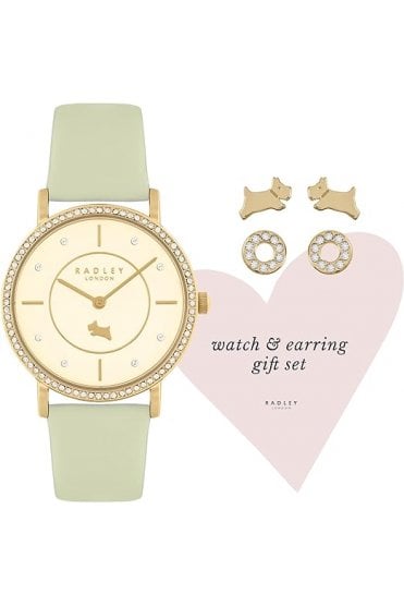 Radley Iconic Stoneset Watch And Earring Set RY21630A