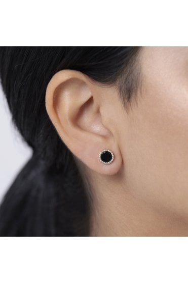 Radley Ladies 18ct Gold Plated Black Onyx Earrings RYJ1508S