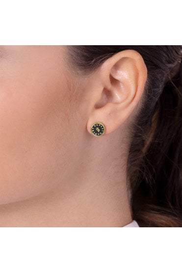 Radley Ladies 18ct Gold Plated Pink Enamel Jumping Dog Earrings RYJ1574S