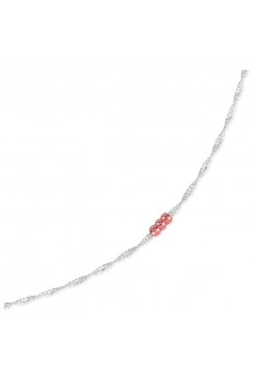 Radley Ladies 18ct Rose Gold Plated Beaded Lariot Jumping Dog Necklace RYJ2393S