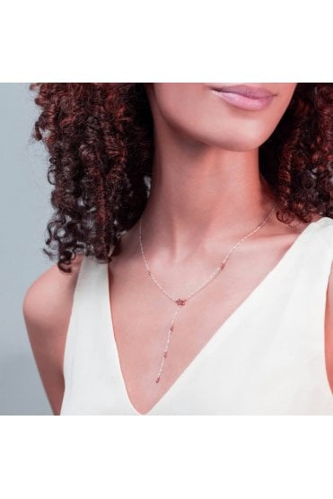 Radley Ladies 18ct Rose Gold Plated Beaded Lariot Jumping Dog Necklace RYJ2393S