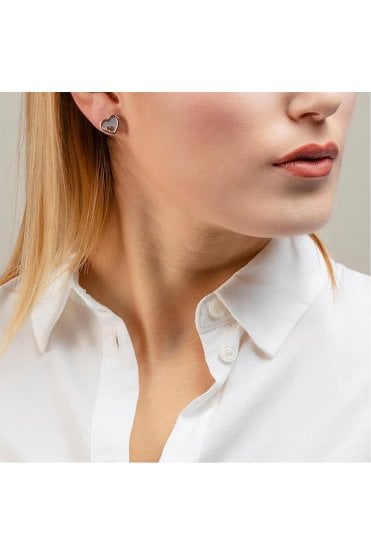 Radley Ladies 18ct Rose Gold Plated Sterling Silver MOP Heart Earrings RYJ1066