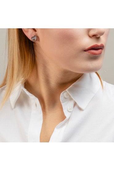 Radley Ladies 18ct Rose Gold Plated Sterling Silver MOP Heart Earrings RYJ1066