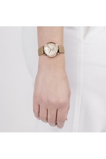 Radley Ladies 31mm Rose Gold Plated Silt Leather Strap Watch RY21836A