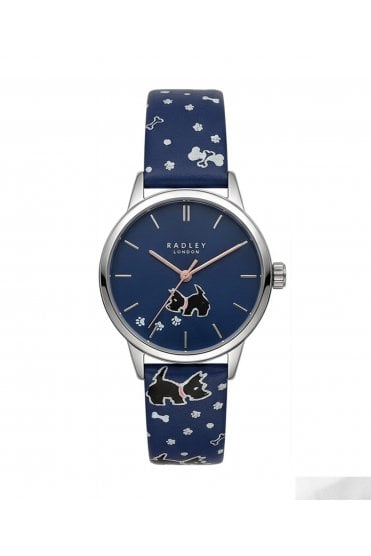 Radley Ladies Blue Leather Strap 30mm 3ATM Watch RY21697A