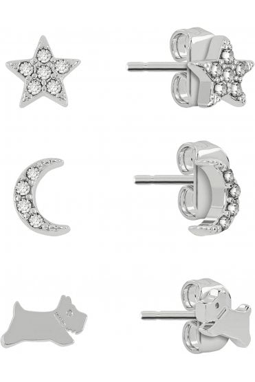 Radley Ladies Galaxy Street Triple Pack Stud Earrings RYJ1355S