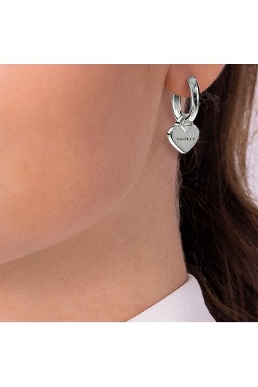 Radley Ladies Hanging Heart Huggie Earrings RYJ1577S