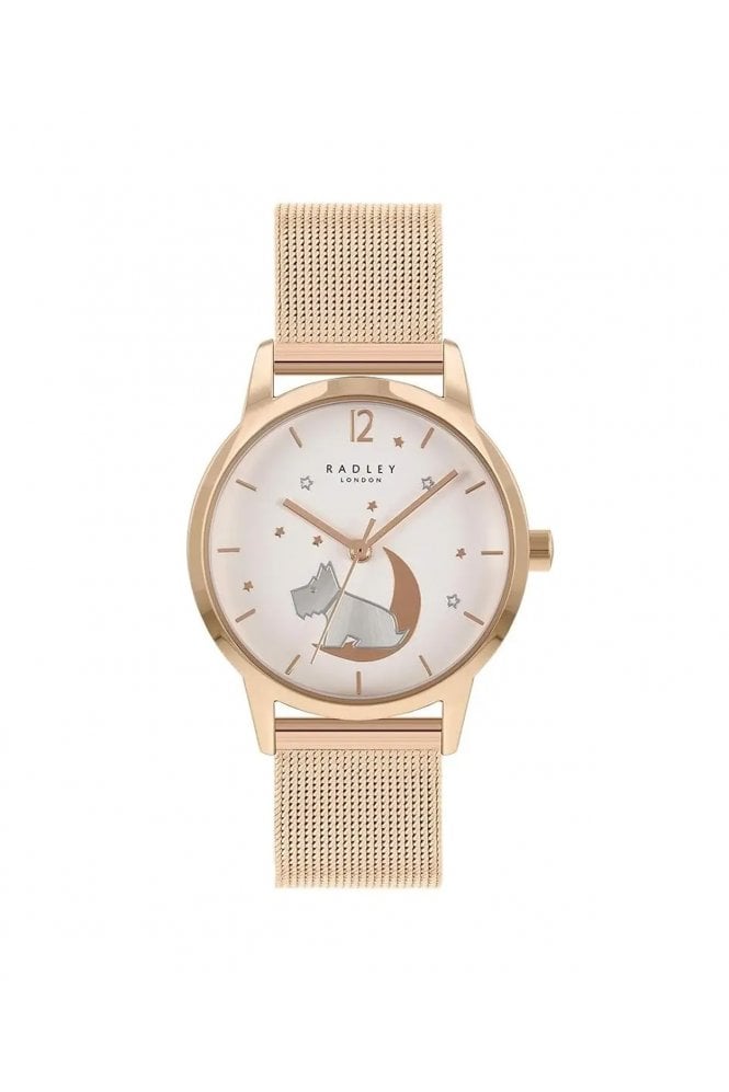Radley  Ladies Rose Gold Plated Mesh Bracelet 31mm Watch RY4536A
