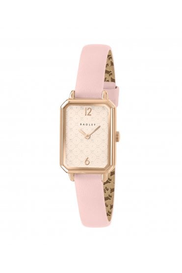 Radley Ladies Saxon Road Rose Gold Pink Leather Strap 20mm Watch RY21876A