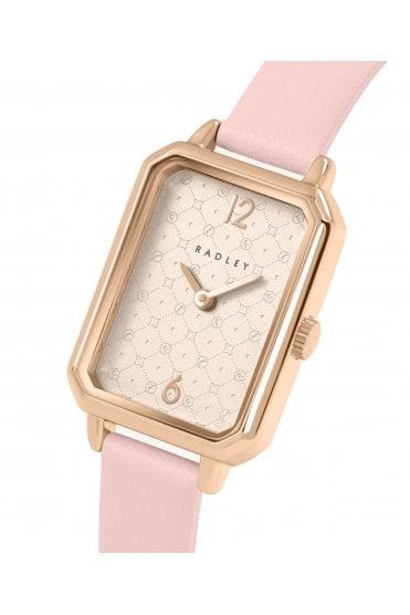 Radley Ladies Saxon Road Rose Gold Pink Leather Strap 20mm Watch RY21876A
