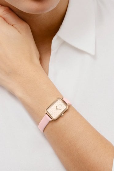 Radley Ladies Saxon Road Rose Gold Pink Leather Strap 20mm Watch RY21876A