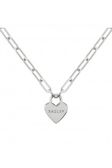 Radley Ladies Silver Plated Heart Charm Necklace RYJ2531S