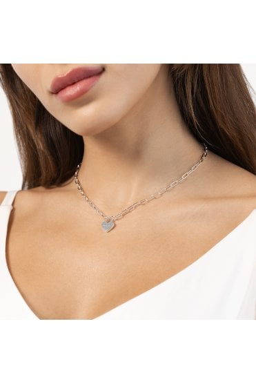 Radley Ladies Silver Plated Heart Charm Necklace RYJ2531S