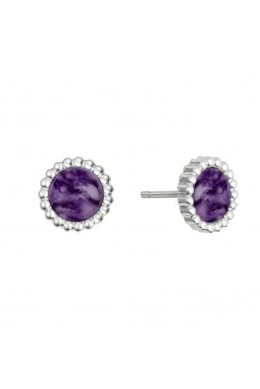 Radley Ladies Silver Purple Quartz Earrings RYJ1509S