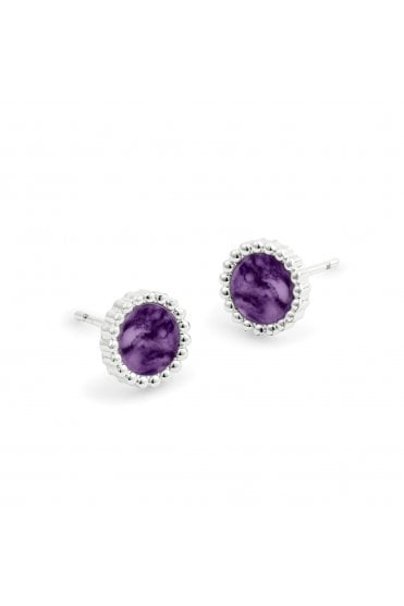 Radley Ladies Silver Purple Quartz Earrings RYJ1509S