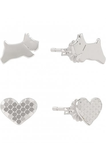 Radley Ladies Sterling Silver Twin Pack Earrings RYJ1433