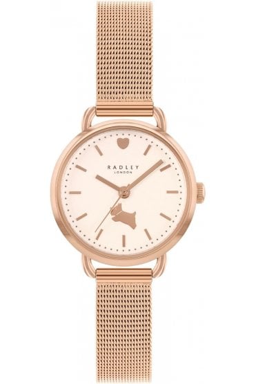 Radley Rose Gold Milanese Bracelet Ladies 26mm Watch RY4616