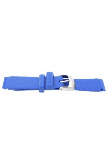 Seiko 4GDBJB 16mm Replacement Blue Rubber Watch Strap