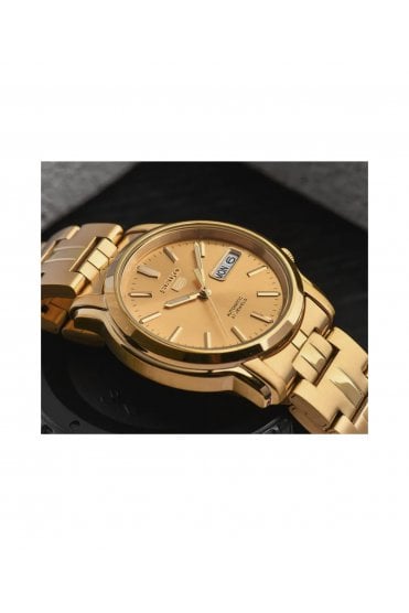 Seiko 5 Gents Automatic Gold Plated Dress Watch SNKK76K1
