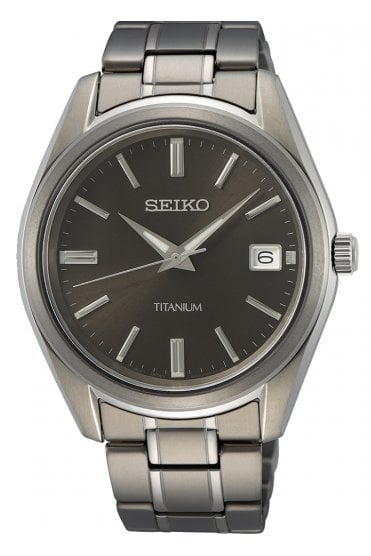 Seiko Gents Classic Titanium Dress Watch SUR375P1