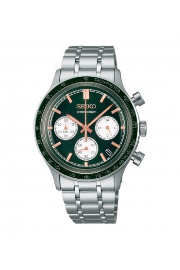 Seiko Gents Sports Chronograph 38mm Watch SSB481P1