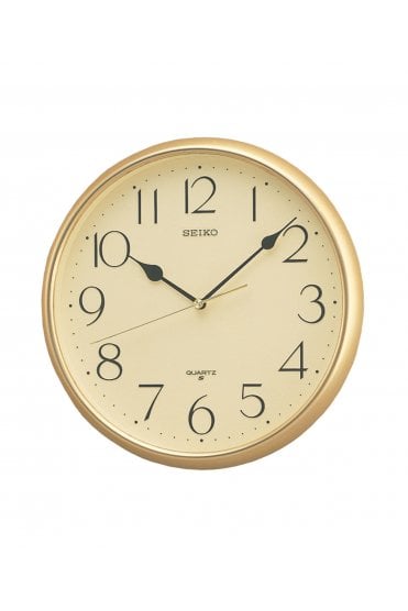 Seiko Gold Wall 28.5cm Clock QXA001G