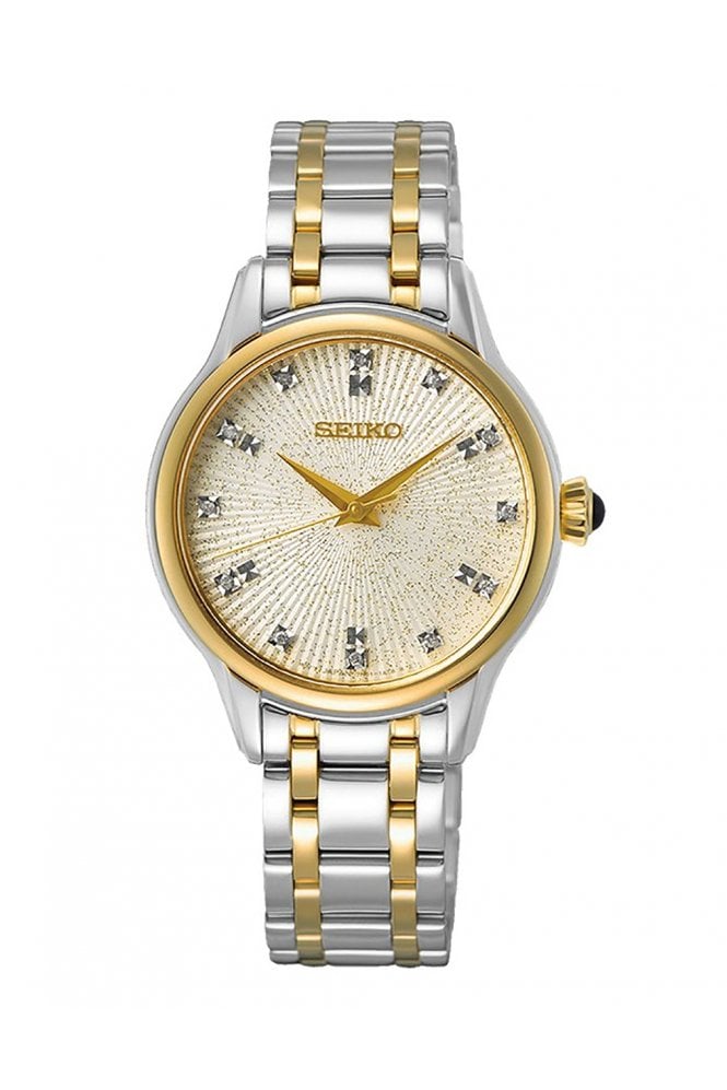 Seiko  Ladies Diamond Set Dial Luxury Watch SRZ550P1