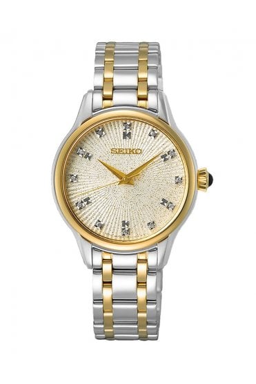 Seiko Ladies Diamond Set Dial Luxury Watch SRZ550P1