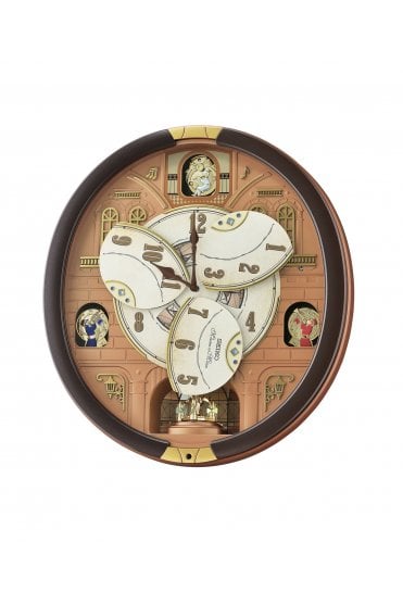 Seiko Melodies in Motion Wall Clock - Rotating Face - QXM601B