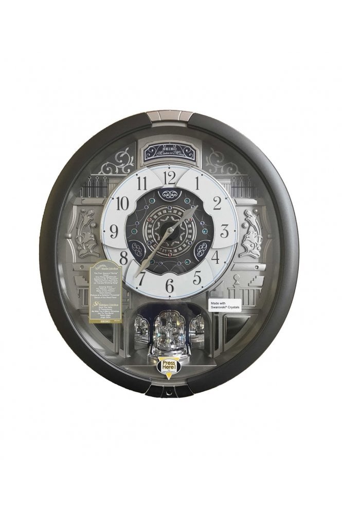 Seiko  Melodies Melody in Motion Wall Clock - Hourly Melodies & Lights - QXM366S