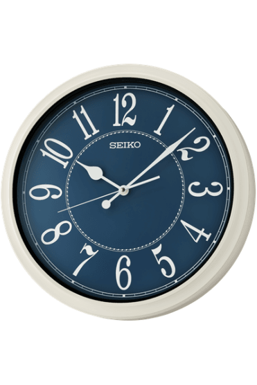 Seiko Retro Blue Face Wall Clock - Quartz Movement - QXA801H