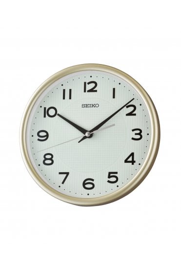 Seiko Timeless Gold Lumibrite 22cm Wall Clock QXA836G