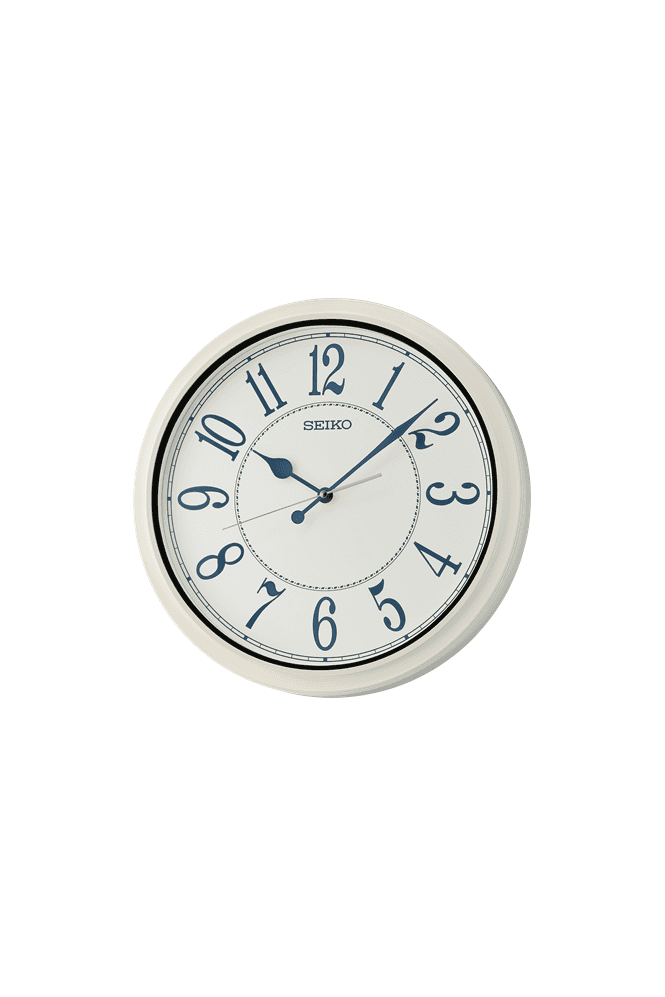 Seiko  Wall Clock - White Frame & Face - Quartz QXA801W