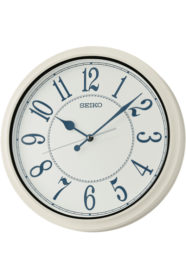 Seiko Wall Clock - White Frame & Face - Quartz QXA801W