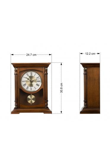 Seiko Wooden Westminster Mantel Clock QXQ034B