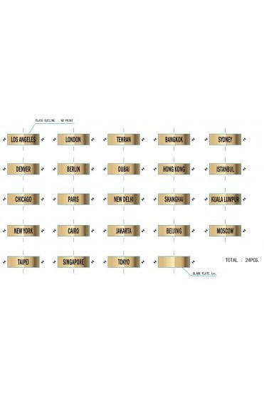 Seiko World Time Quartz Battery Wooden Wall Clock - Dark Wood - QXA722B