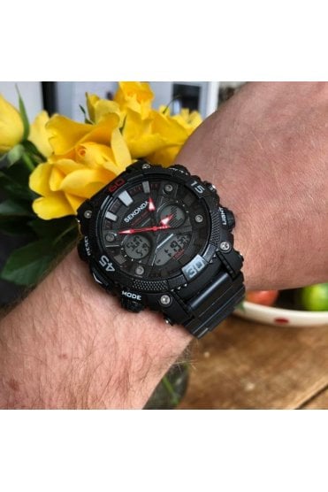 Sekonda Gents Alarm Sports Chronograph 51mm Watch 1036